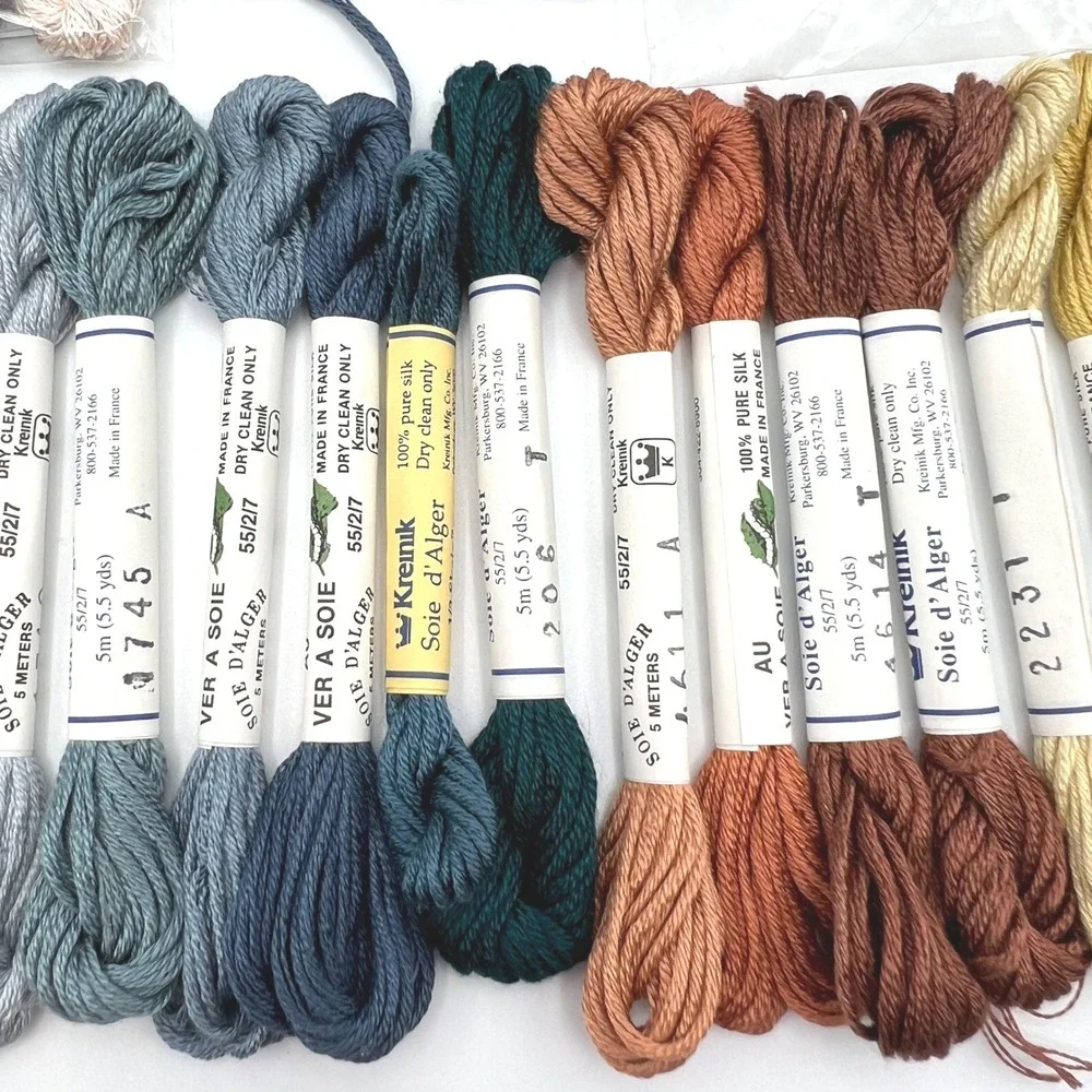 Silk Embroidery Floss Lot Kreinik Soie d'Alger Needlepoint Inc BeStitchMe More